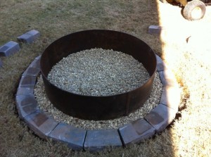30 in. Galvanized Round Fire Pit Ring