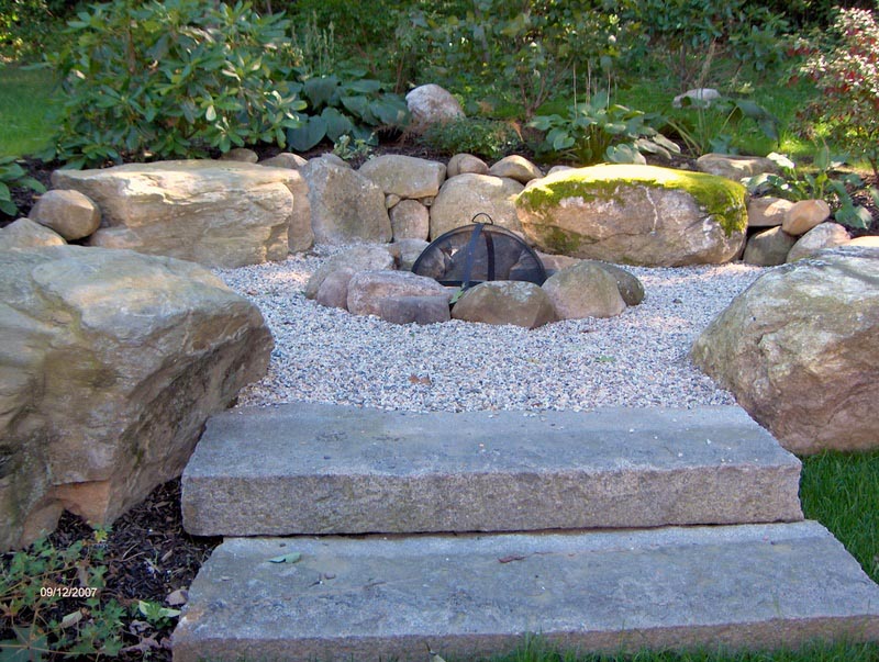 Building a Fire Pit with Rocks