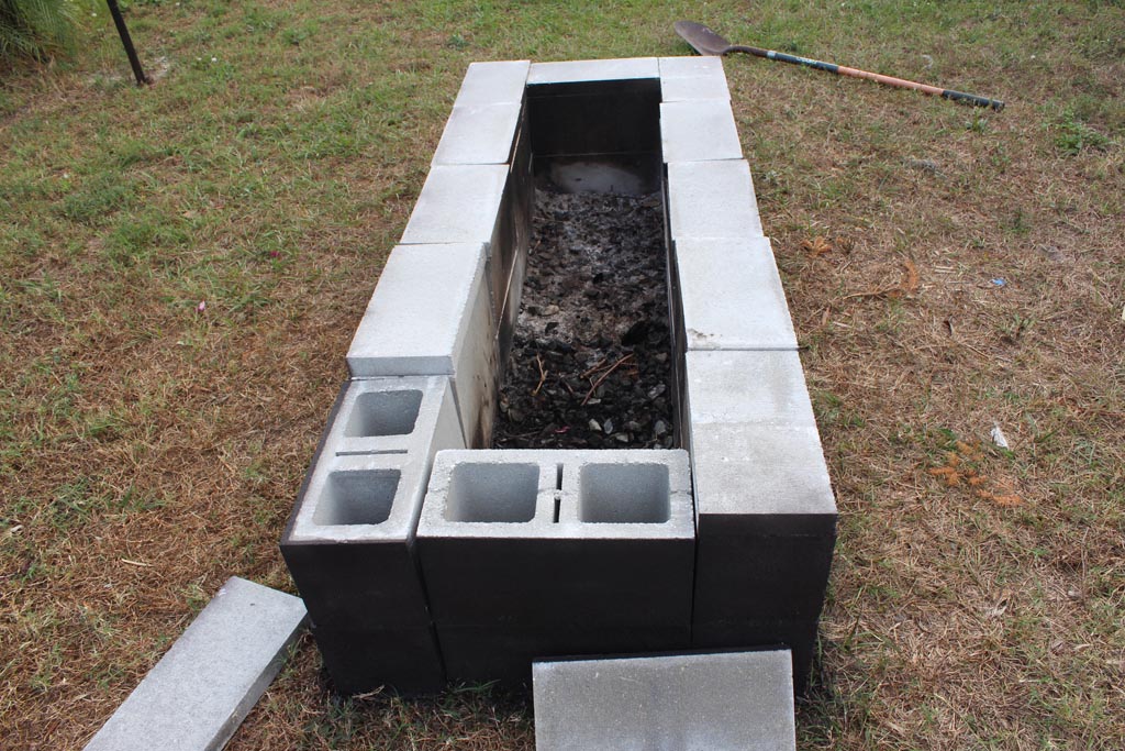 concrete fire pit