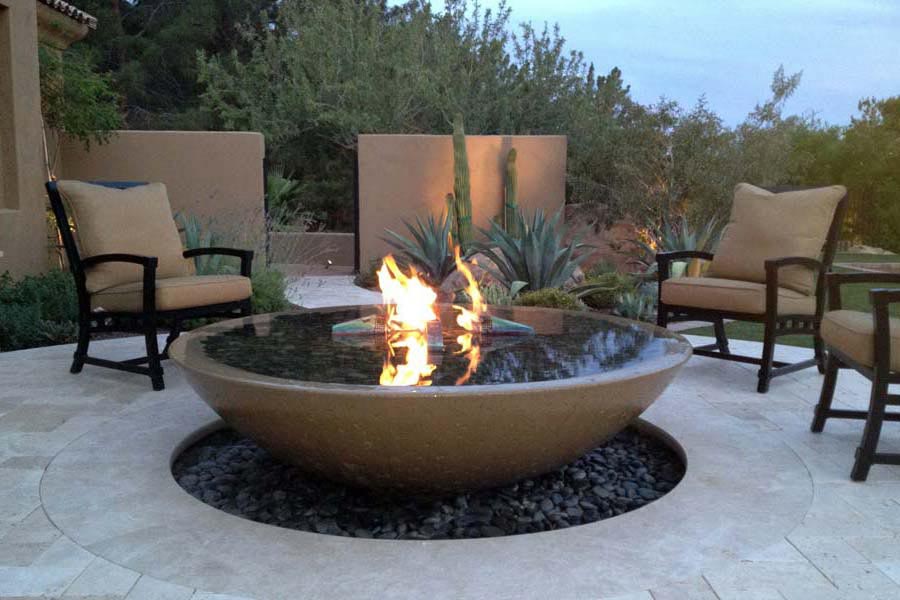 can i use concrete for a fire pit