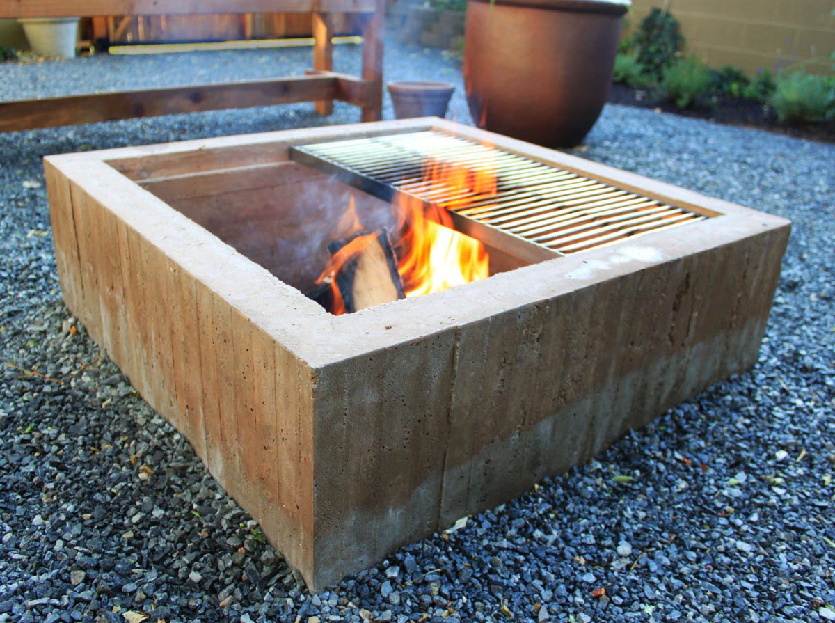 Concrete Fire Pit Table | Fire Pit Design Ideas