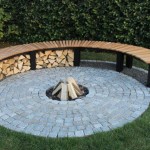 Curved Fire Pit Bench