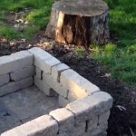 DIY Concrete Block Fire Pit