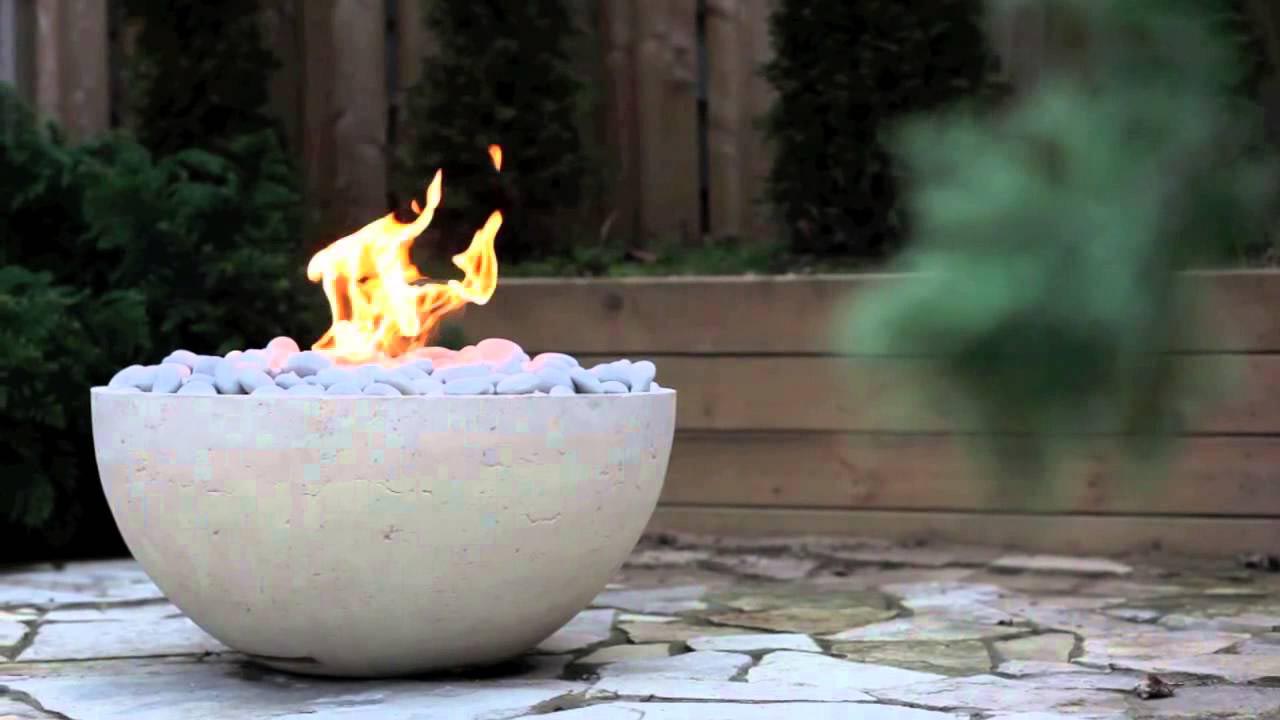 DIY Concrete Gas Fire Pit