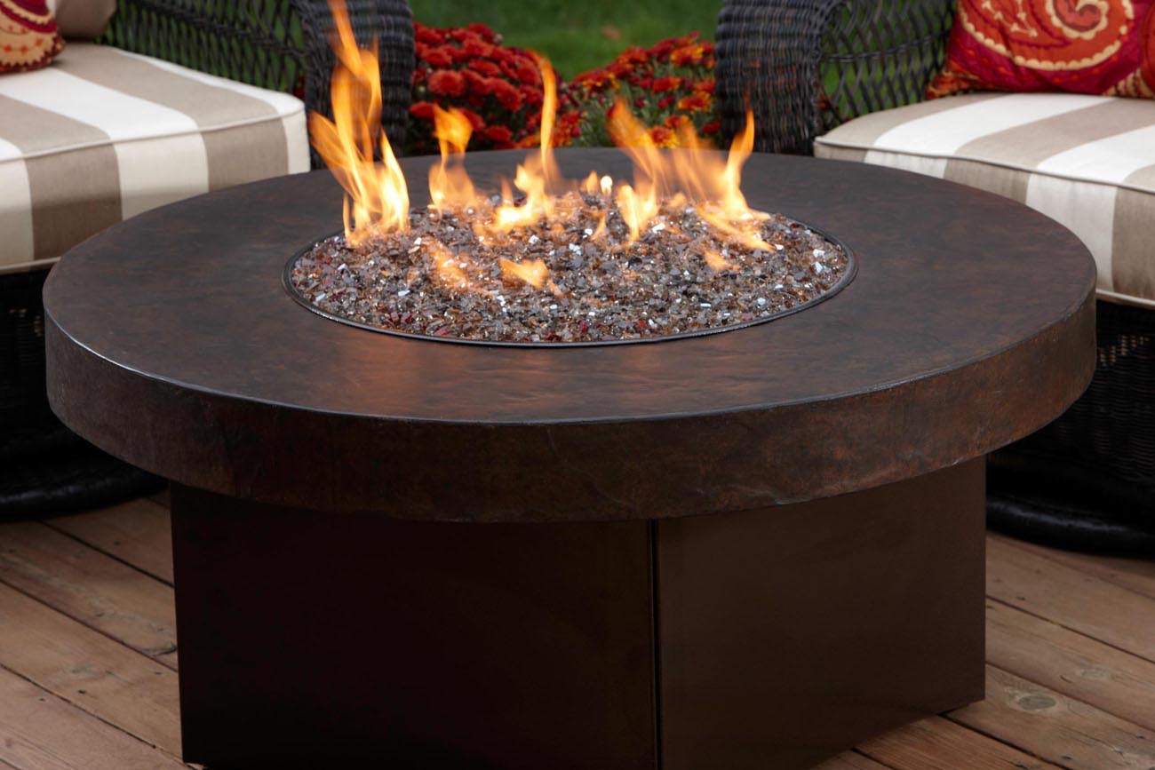 DIY Gas Fire Pit Glass