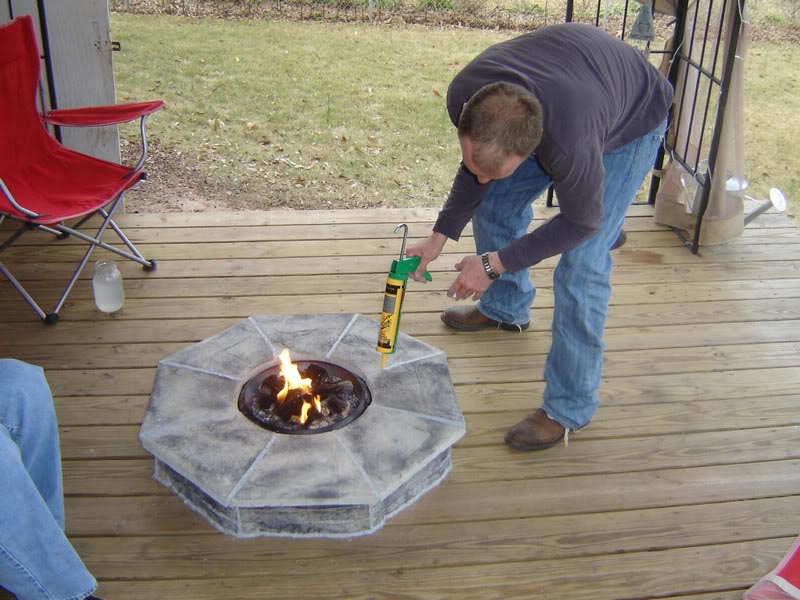Fire Pit for Wood Deck