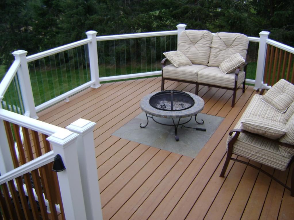 Fire Pit on a Deck