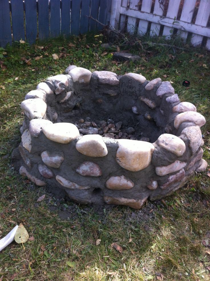 Fire Pit with Rocks