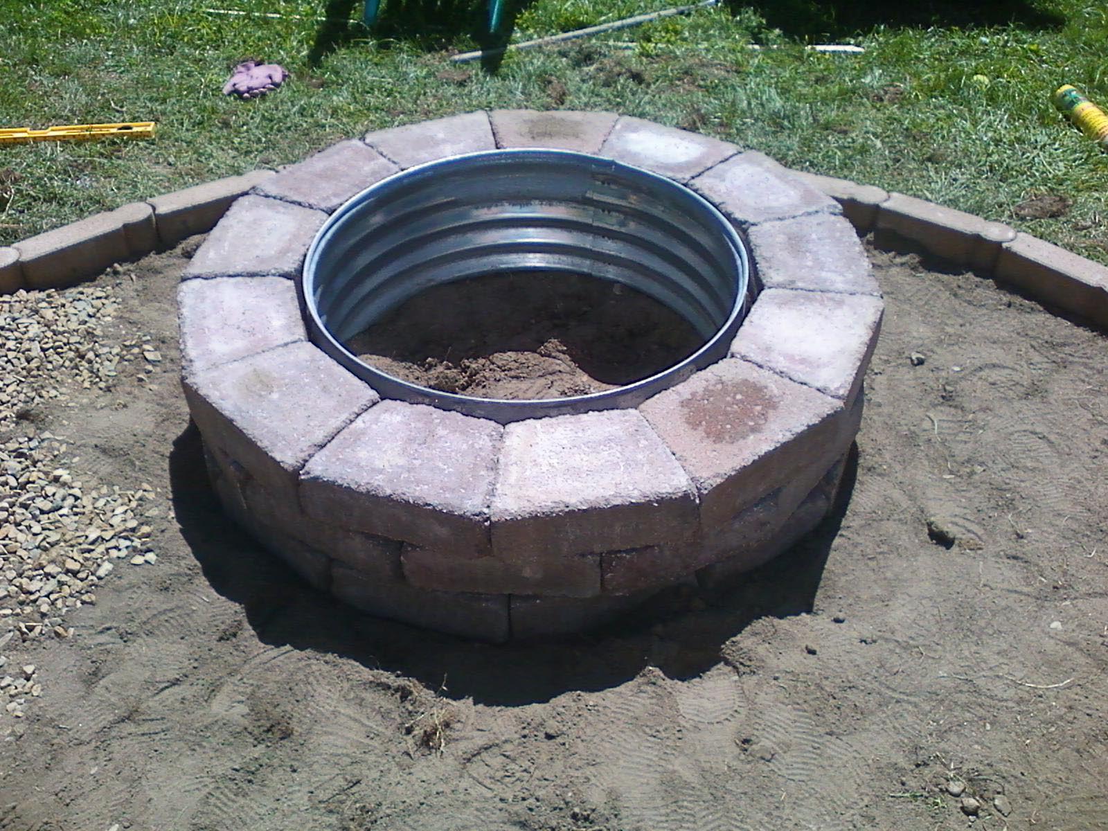 Galvanized Fire Pit Ring The Best Way To Arrange The Garden