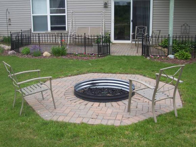 Metal Fire Pit Cover For Round Fire Ring Fire Pit Design Ideas