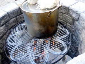 Outdoor Fire Pit Cooking