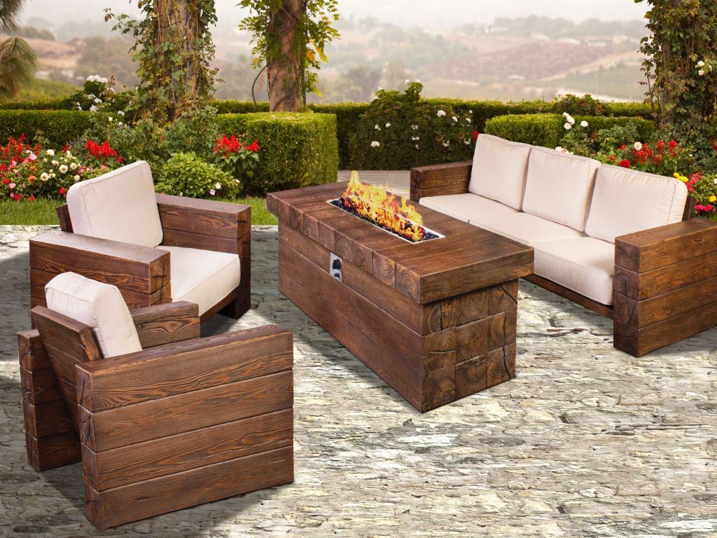 patio furniture with fire pit