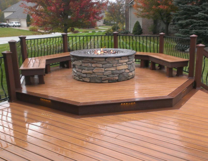 Small Fire Pit for Deck