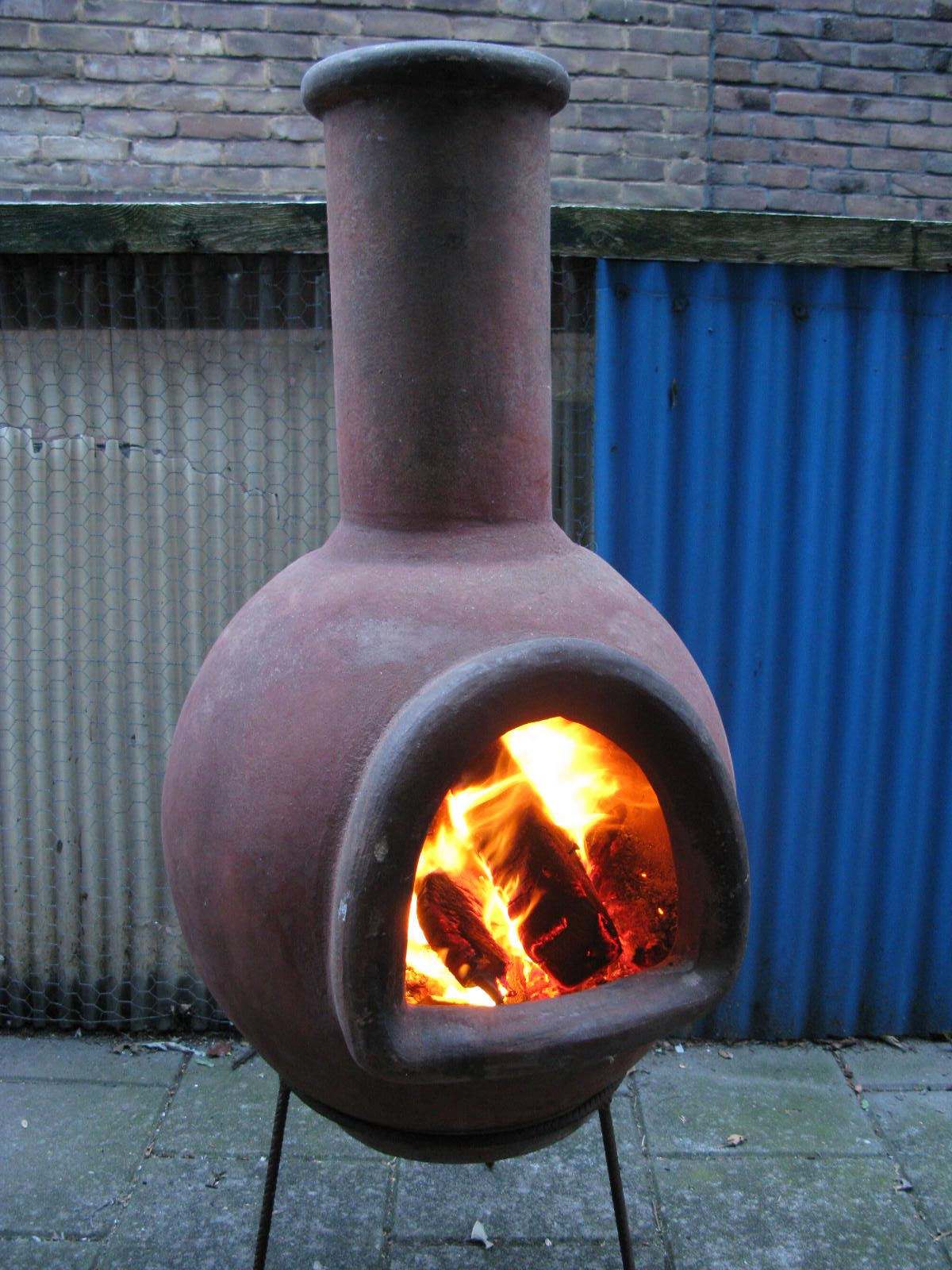 Terra Cotta Fire Pit Chimney