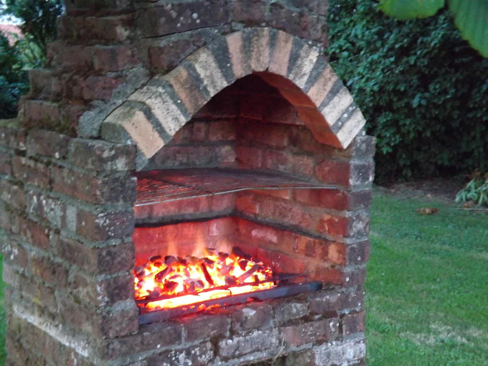 Brick Built BBQ with Chimney Plans