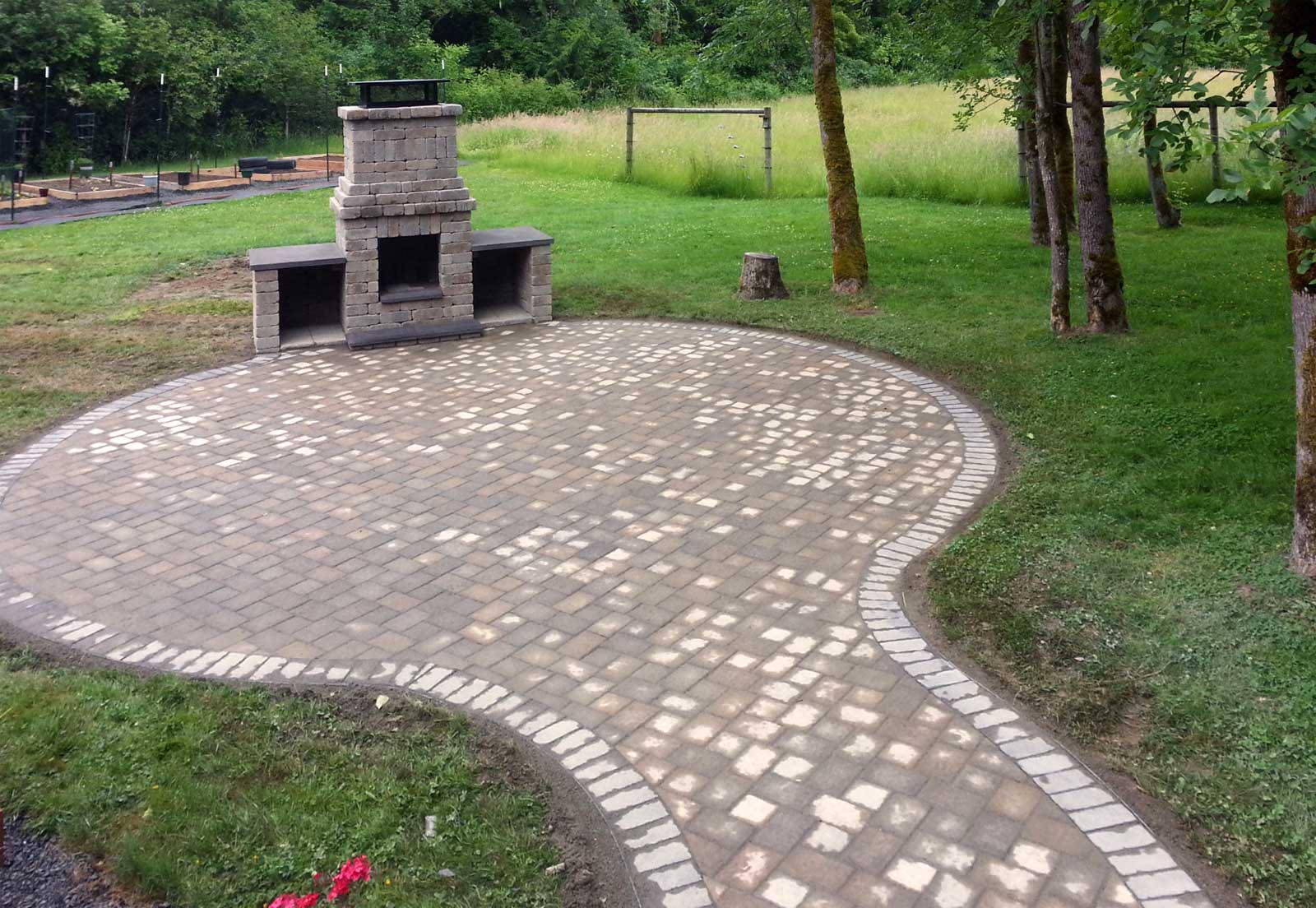 Brick Paver Fire Pit