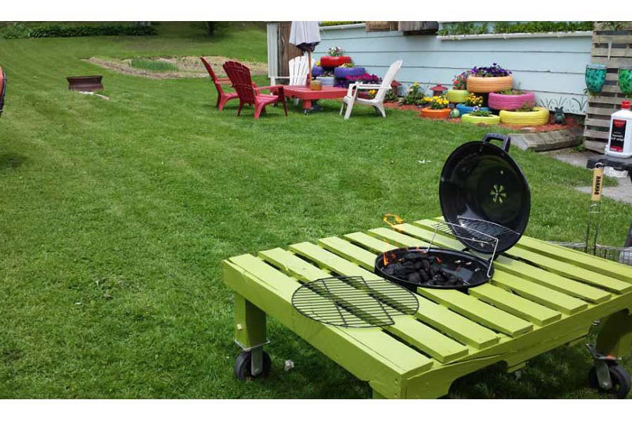 Grill Fire Pit Table