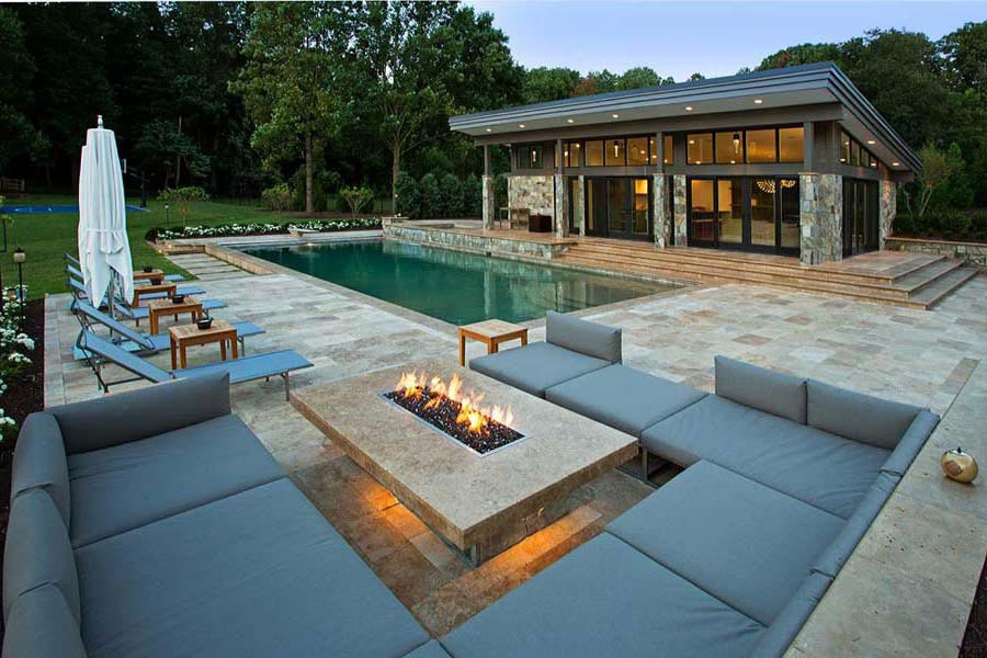 Modern Gas Fire Pit