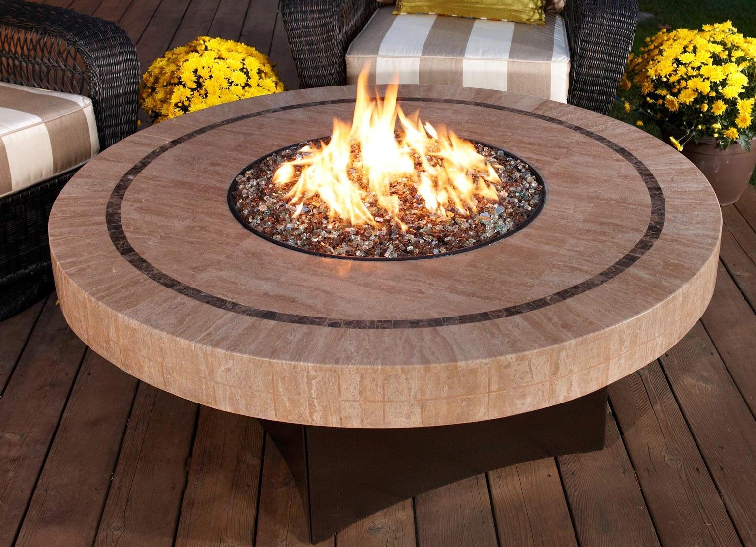 Modern Outdoor Fire Pit Table