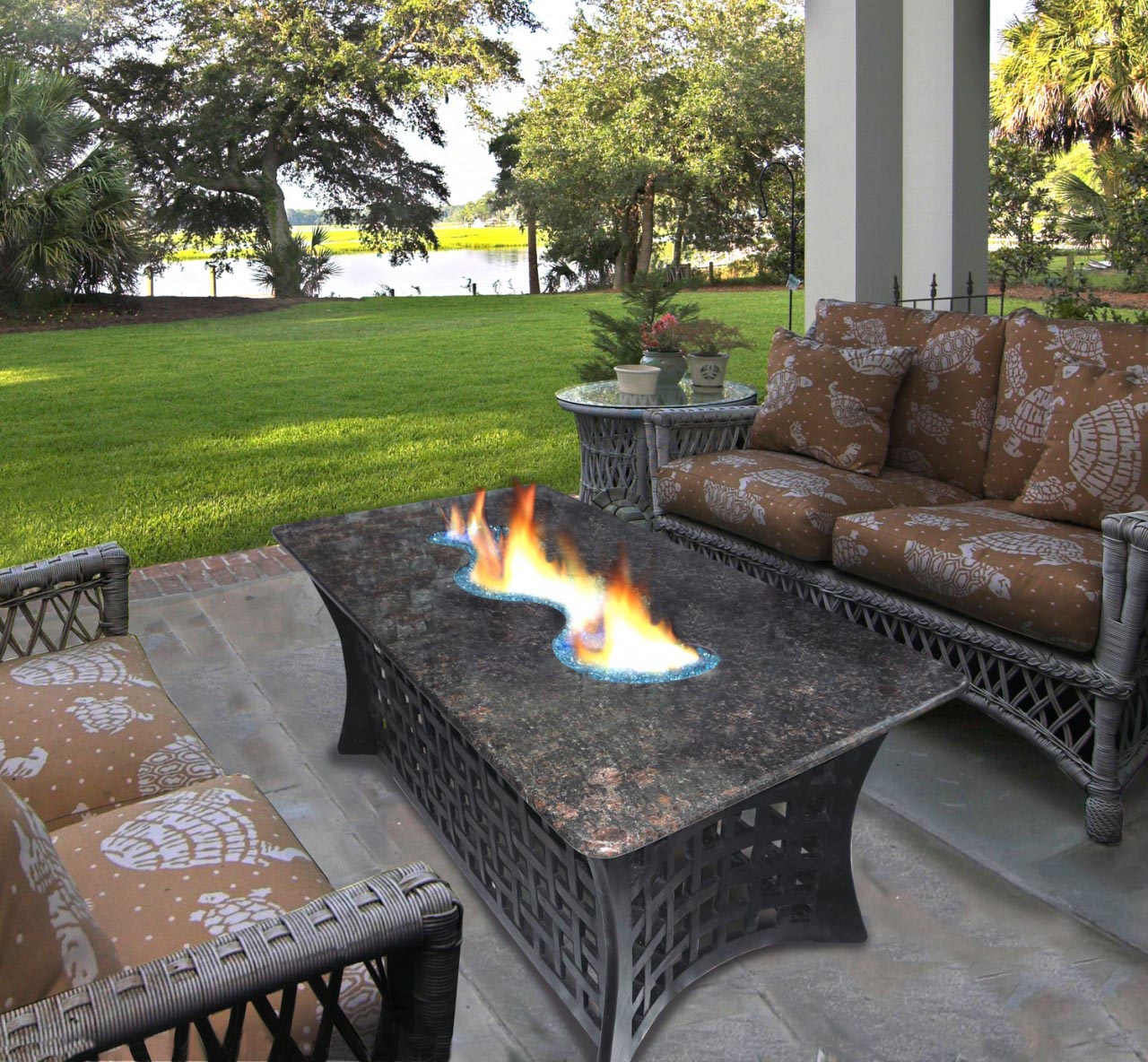 Outdoor Furniture Fire Pit Table And Chairs | Fire Pit Design Ideas