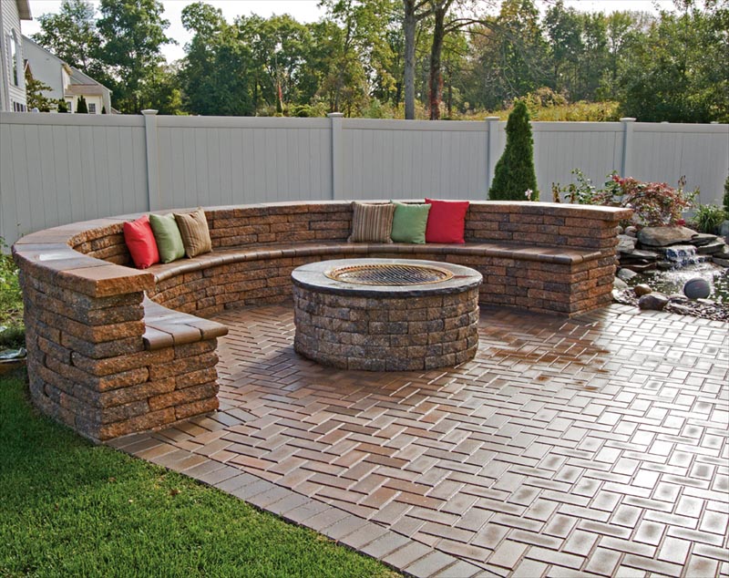 Paver Patio Fire Pit Designs