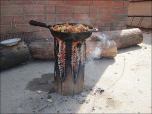 Swedish Log Fire Method