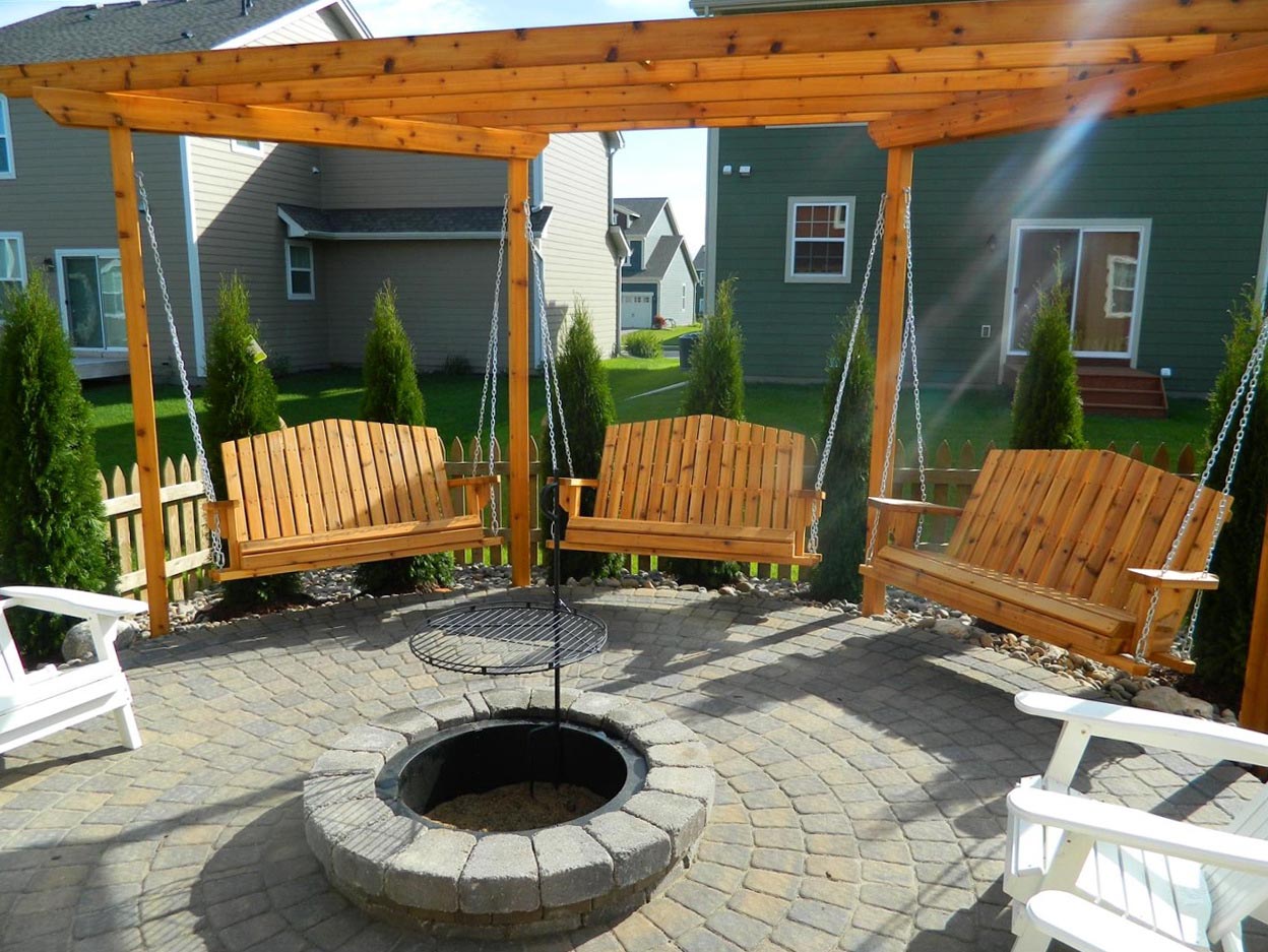 Fire Pit Swing Gazebo Fire Pit Design Ideas