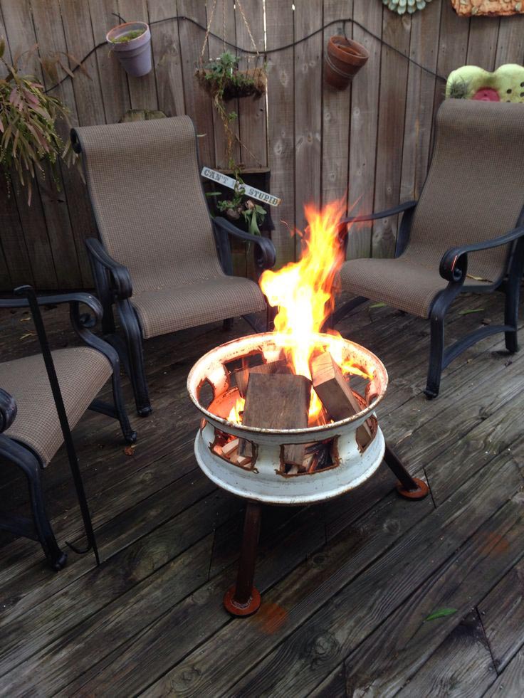 Wheel Rim Fire Pit