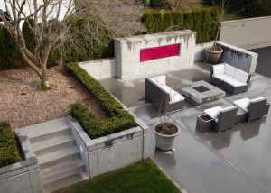 Modern Concrete Fire Pit