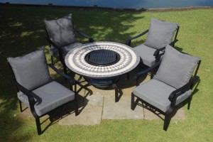Patio Furniture Set with Fire Pit