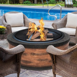 Wood Burning Stone Fire Pit