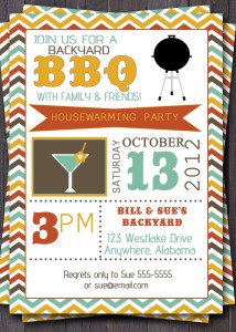 BBQ Birthday Party Invitation