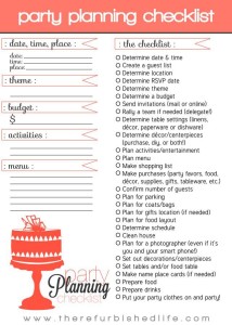 BBQ Party Supply List