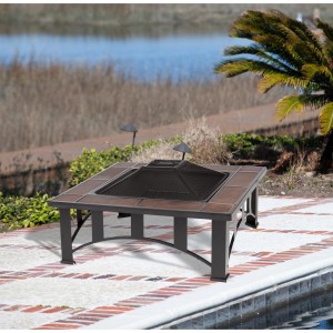 Ceramic Tile Fire Pit Table