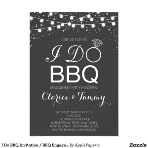 Engagement Party BBQ Invitations