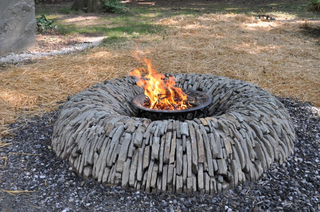 Homemade Stone Fire Pit