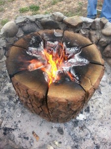 Making a Swedish Fire Log