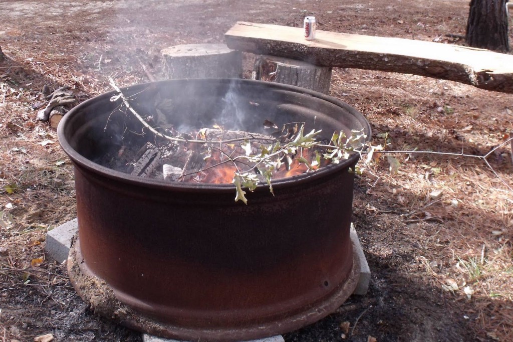 Tractor Tire Rim Fire Pit