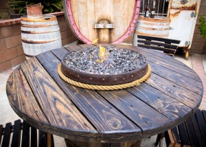 Whiskey Barrel Fire Pit