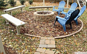 Wooden Swing Fire Pit